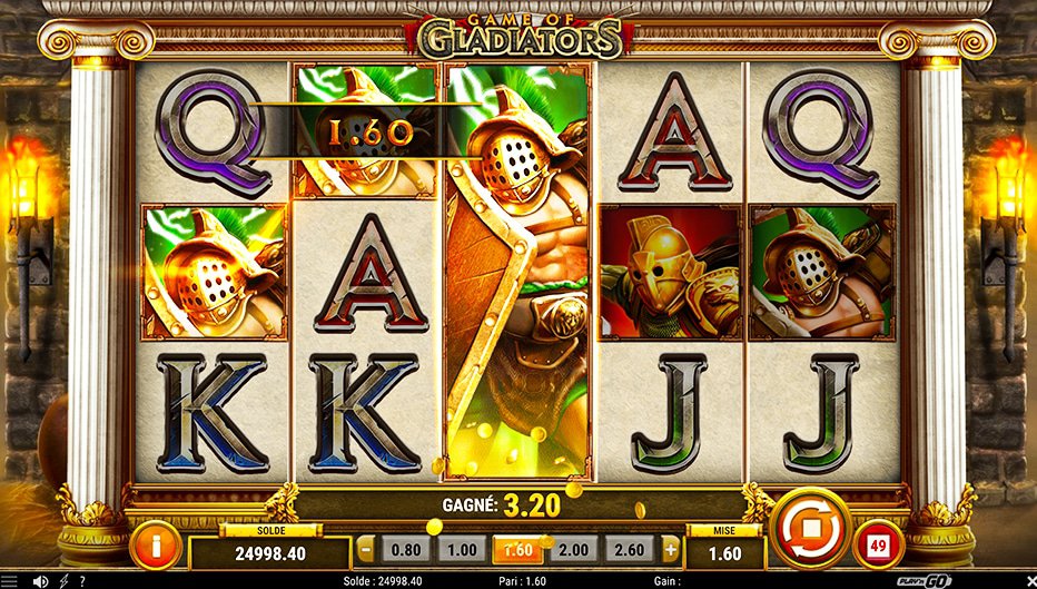 Lignes de paiement Game of Gladiators