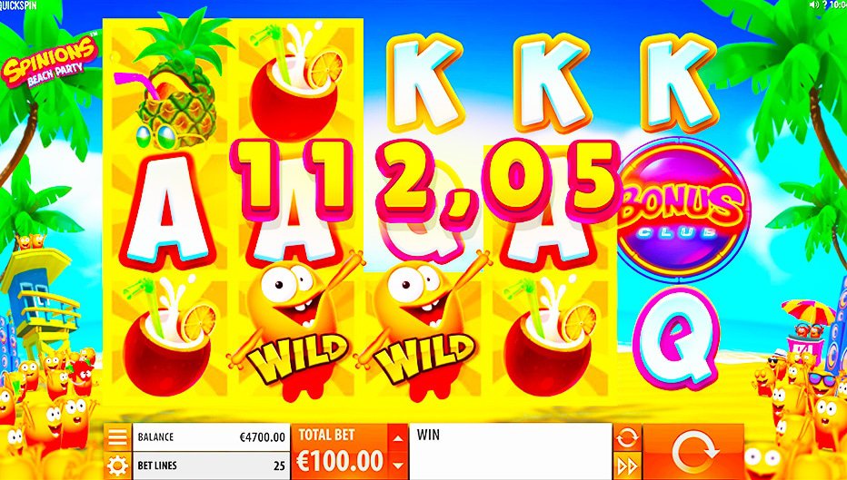 Lignes de paiement Spinions Beach Party