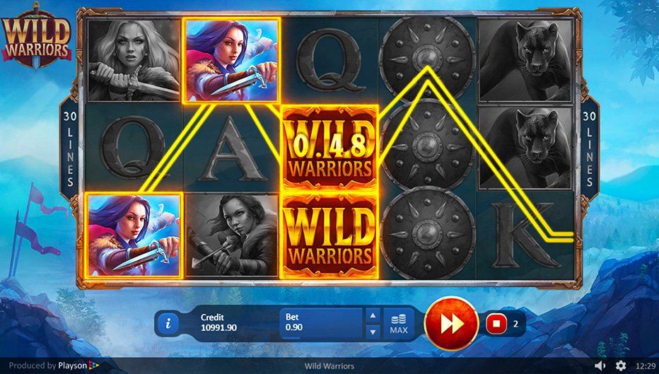 Lignes de paiement Wild Gladiator